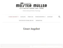 Tablet Screenshot of meistermueller.de